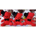 خرس کریستال کلاه کج 20 سانت