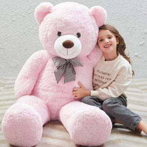 خرید عروسک خرس بزرگ صورتی
